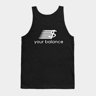 Your Balance White Logo Tank Top